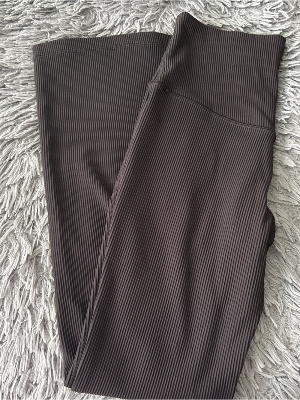 Athleta Ribbed Elation Crop Flare in Black - Picture 3 of 3